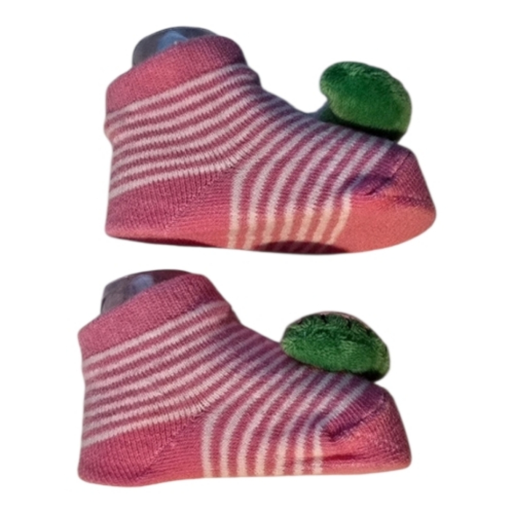 Watermelon Rattle Booties and Headbands Set - Picture 8 of 9
